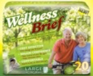 picture of a bag of unique wellness adult diapers